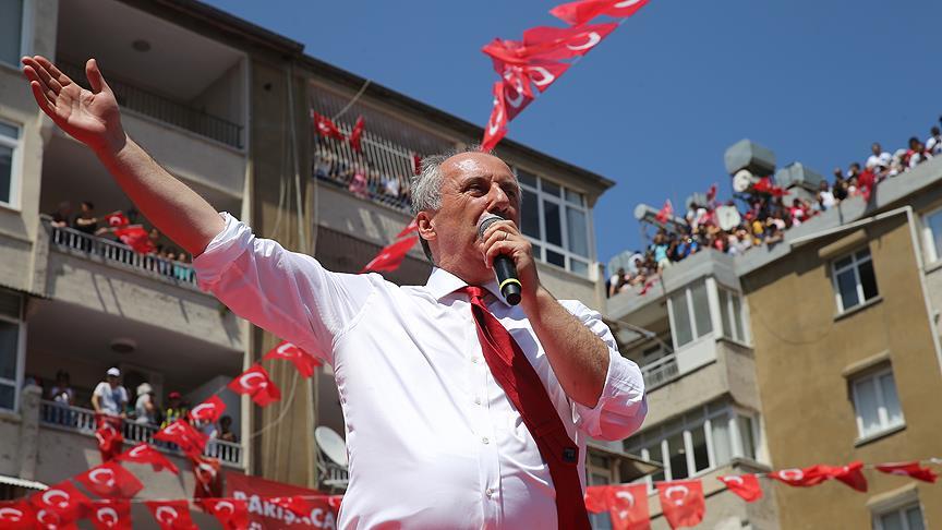 CHP'nin cumhurbaşkanı adayı İnce: Bu seçimin kaybedeni olmayacak