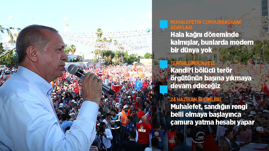 Cumhurbaşkanı Erdoğan: Kandil'i terör örgütünün başına yıkmaya devam edeceğiz