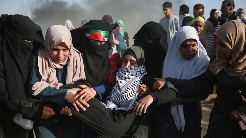 İsrail askerleri Gazze sınırında 206 Filistinliyi yaraladı