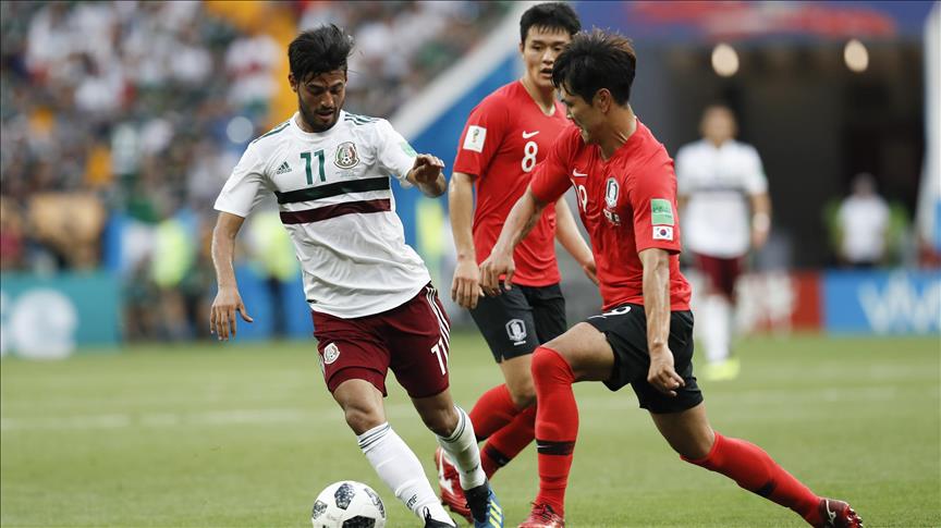  México gana a Corea del Sur y se acerca a octavos de final en Rusia 2018