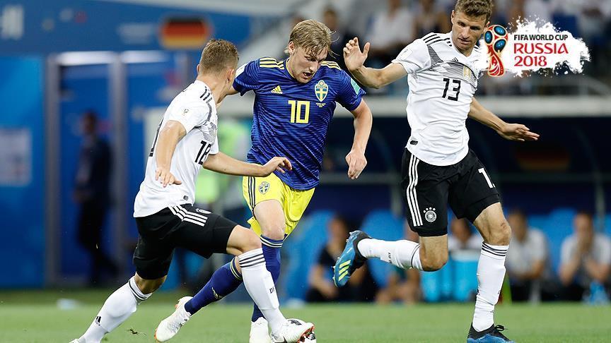 10-man Germany topple Sweden in stoppage time