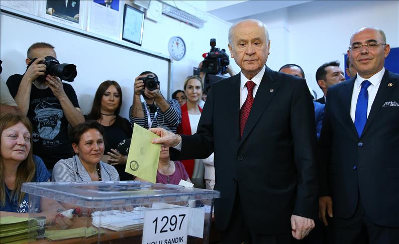 Élections turques 2018: Le chef du MHP, Bahceli a voté