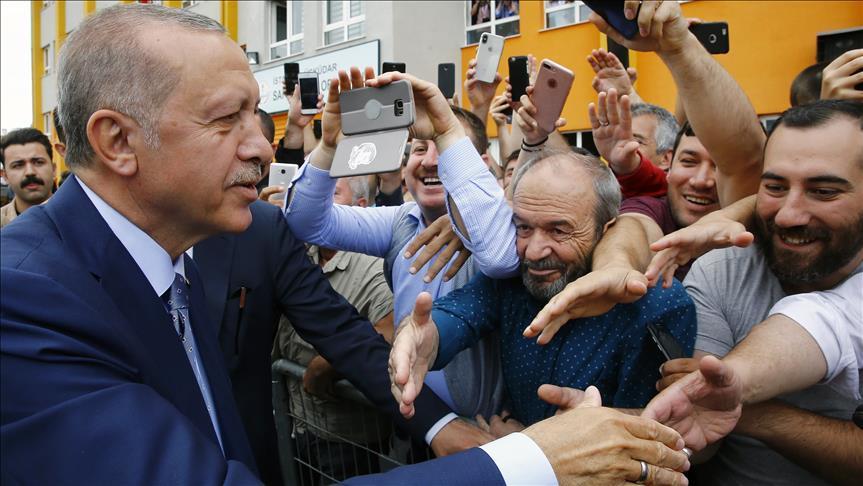 Ердоган: „Изборниот процес се одвива мирно“