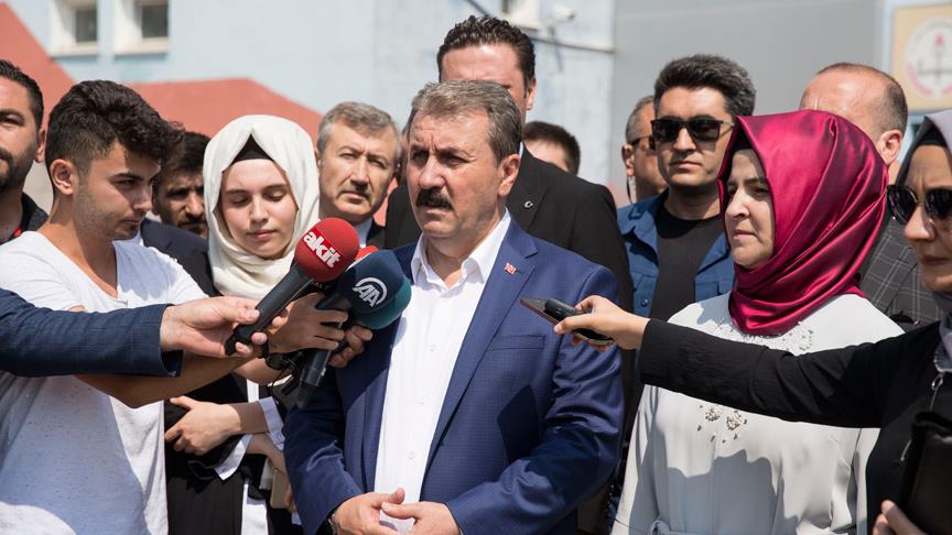 BBP Genel Başkanı Destici: Milli iradenin tam olarak tecelli edeceğine inanıyorum