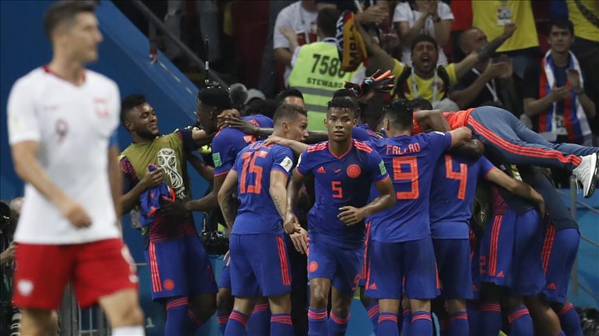 CM2018: la Colombie étrille la Pologne (3-0), le Japon et le Sénégal se neutralisent (2-2)