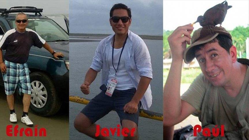 Cuerpos de periodistas ecuatorianos serán repatriados el miércoles