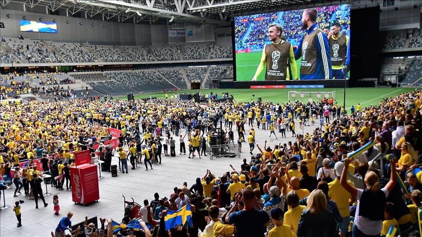 Veliko slavlje u Štokholmu nakon prolaska Švedske u četvrtfinale SP-a u Rusiji