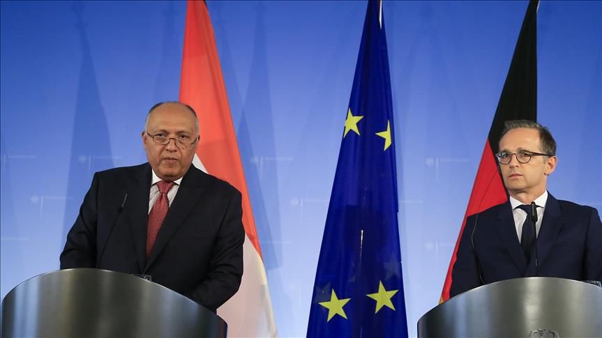 German, Egyptian FMs discuss ties, regional issues