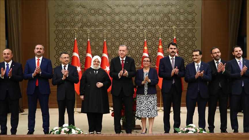 Presiden Erdogan umumkan 16 menteri kabinet baru Turki