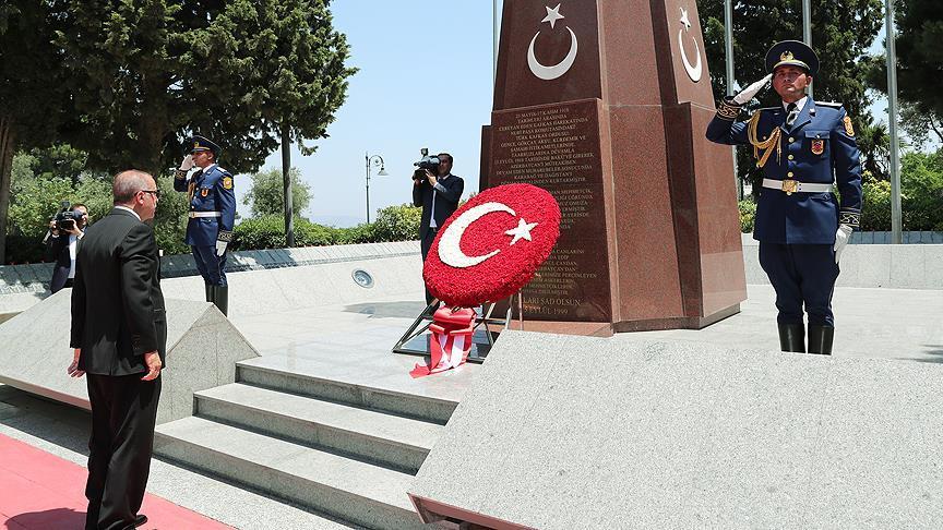 Президент Турции находится с визитом в Азербайджане