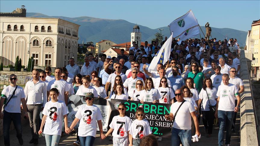 U Skoplju održan Marš mira u znak sjećanja na žrtve genocida u Srebrenici