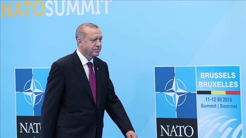 Erdogan meets leaders on sidelines of NATO summit