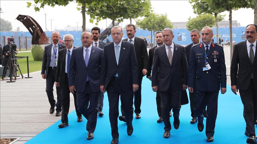 Эрдоган участвует в 3-м заседании саммита НАТО в Брюсселе 