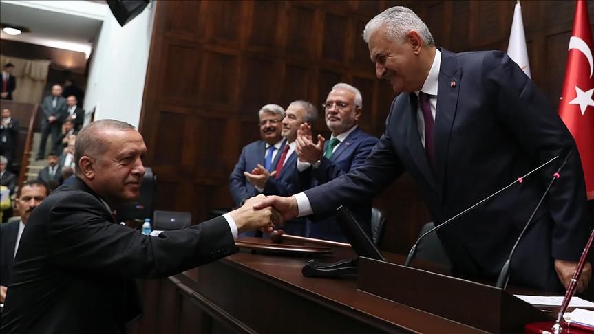 Erdoğan TBMM Başkanı seçilen Yıldırım'ı tebrik etti