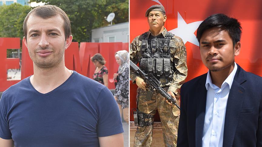 Foreign students say Turks protected country on July 15