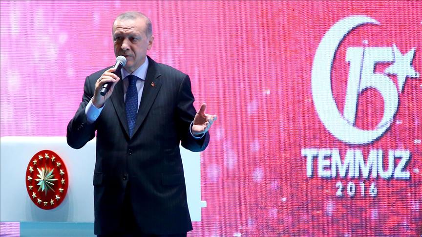 Erdoğan: Fitorja e 15 Korrikut është rezultat i rezistencës së popullit
