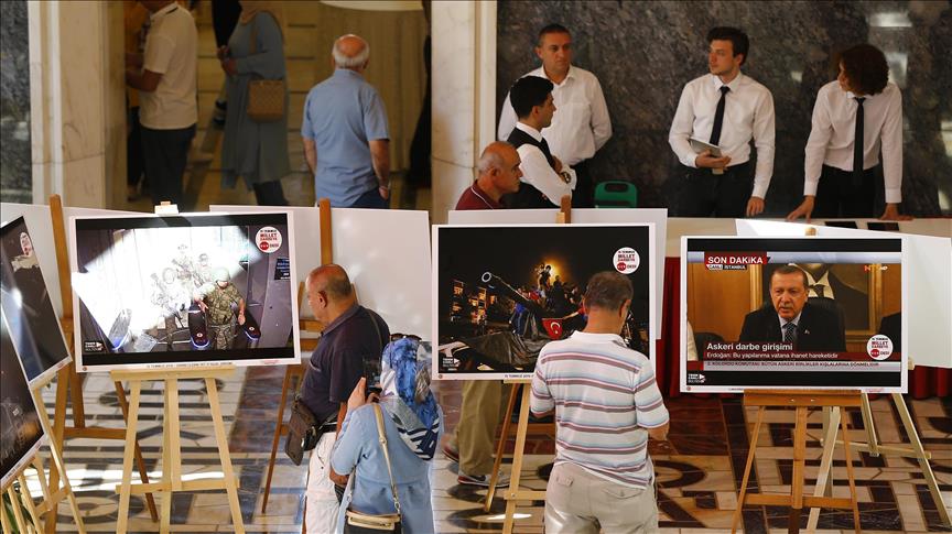 Turkish parliament speaker opens July 15 photo exhibit