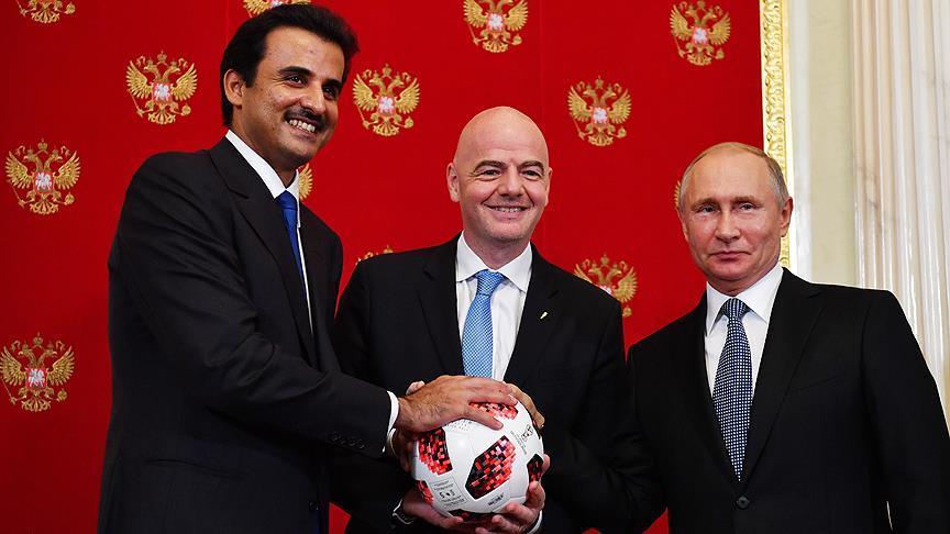 Rusia i dorëzoi Katarit rolin e organizatorit të Botërorit të ardhshëm