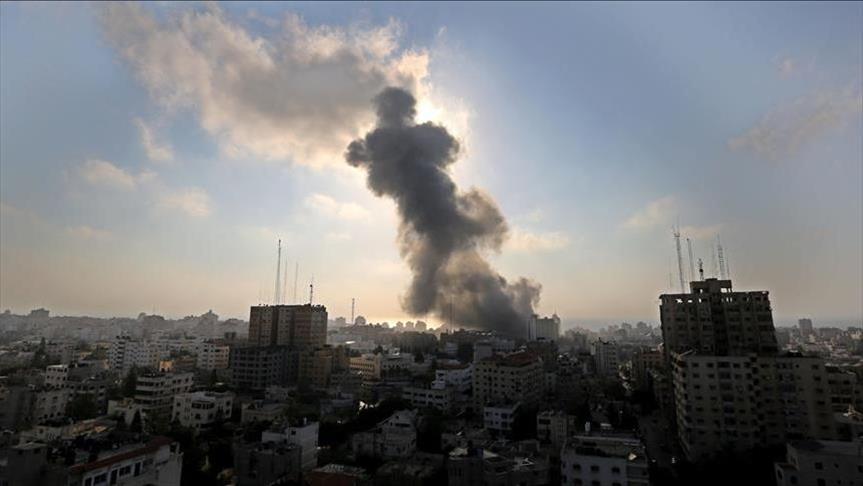 Bombardement israélien dans le nord de la Bande de Gaza 