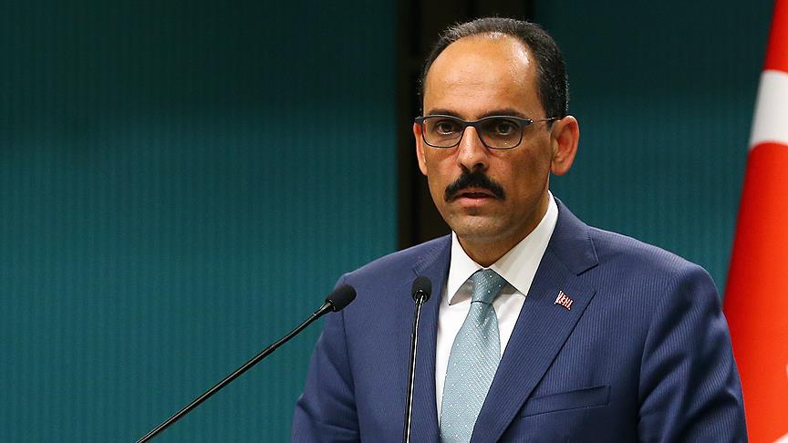 Cumhurbaşkanlığı Sözcüsü Kalın: İsrail'in 'Yahudi ulus devleti' kanununu kınıyoruz