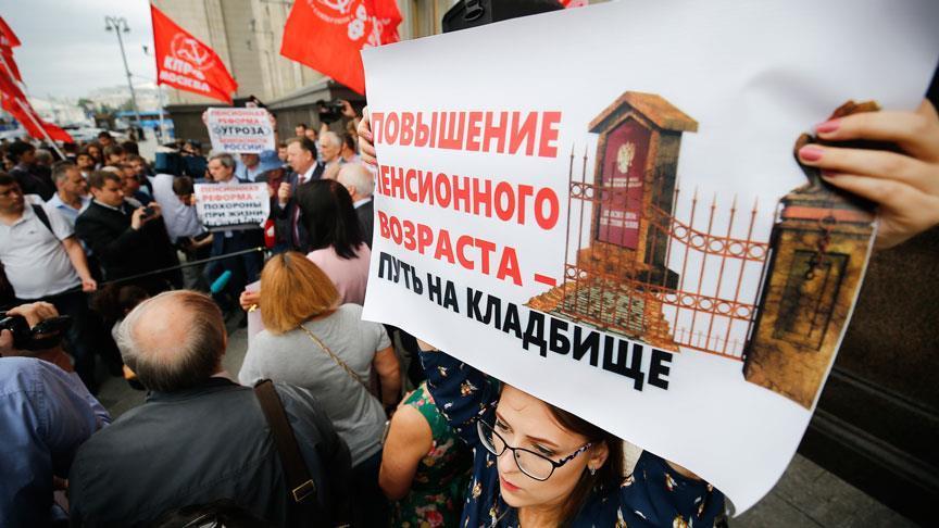 Протести во Русија поради поместувањето на старосната граница за пензија