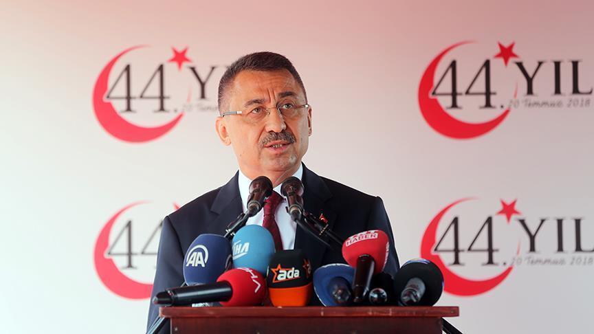 Потпретседателот на Турција ја одбележа годишнината од воената операција на Кипар 