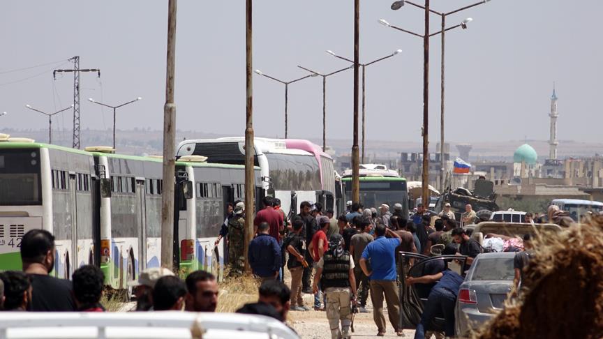 Dera'dan ayrılan ikinci konvoy İdlib'e vardı