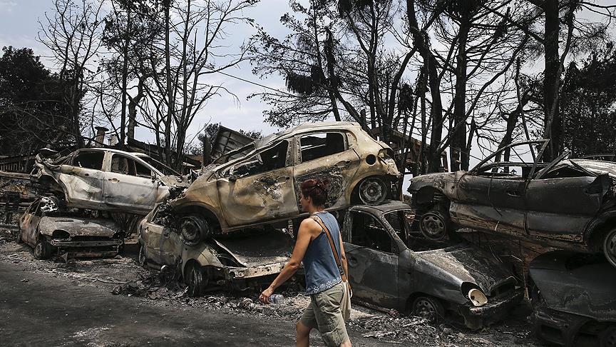 Yunanistan'daki yangın faciasının sebebi belli oldu