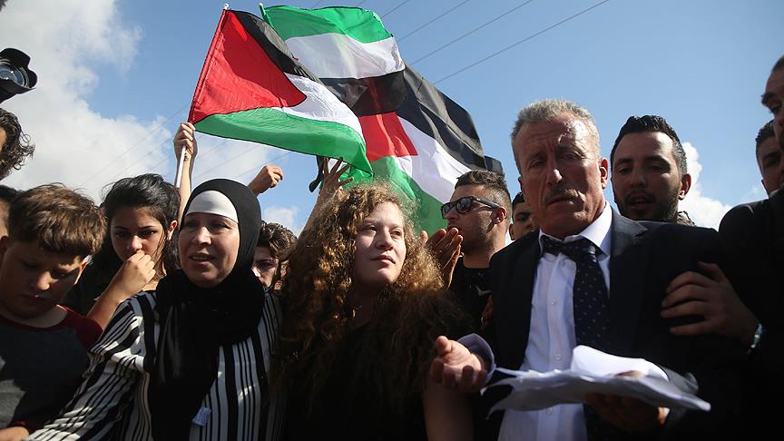 Filistin direnişinin sembolü Ahed etTemimi