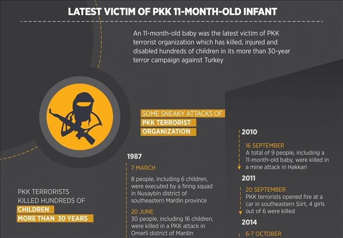 INFOGRAPHIC - Latest victim of PKK 11-month-old infant 