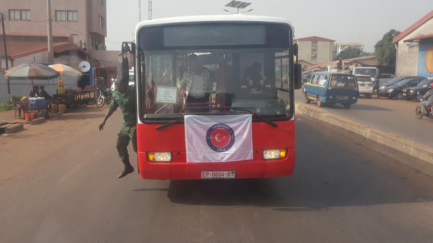 Turkish buses ply streets of Guinean capital