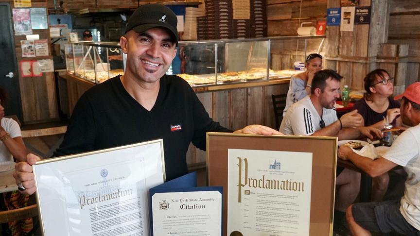 Turkish pizza maker receives 4 proclamations in US