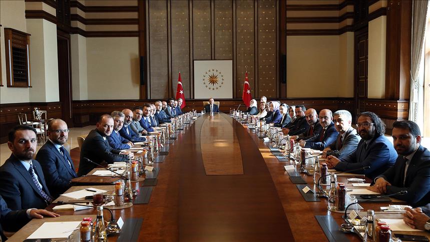 MÜSİAD heyetinden Cumhurbaşkanı Erdoğan'a ziyaret