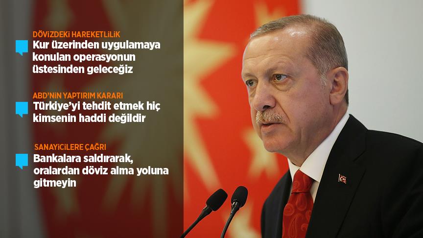 Cumhurbaşkanı Erdoğan: Türkiye'yi tehdit etmek kimsenin haddi değil