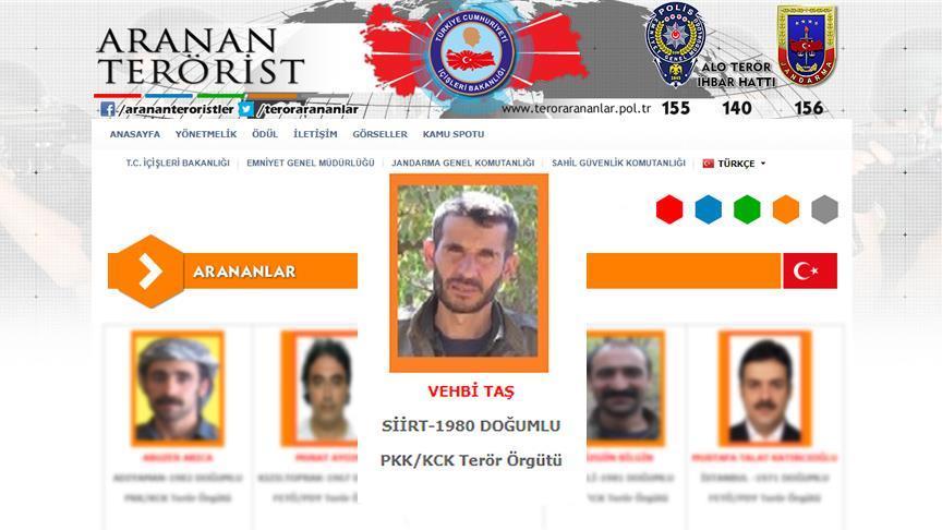 Turquie : Un terroriste inscrit sur "liste orange" neutralisé