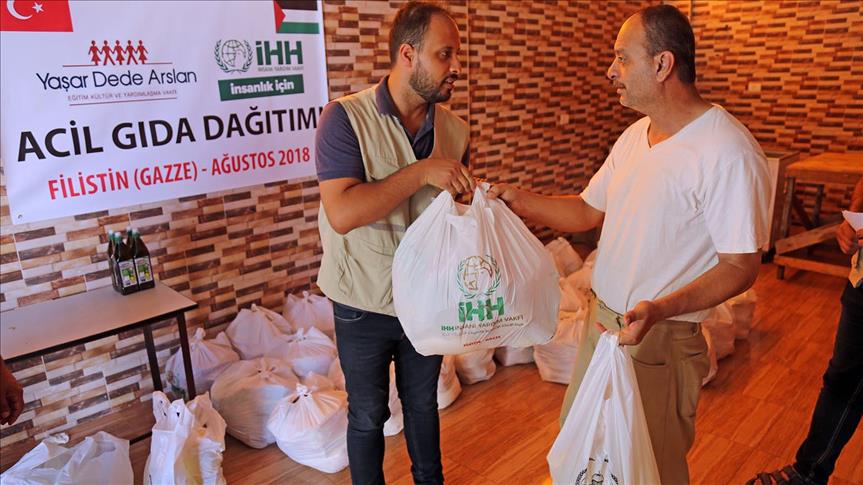 L'IHH turque distribue 2290 colis alimentaires aux familles nécessiteuses de Gaza