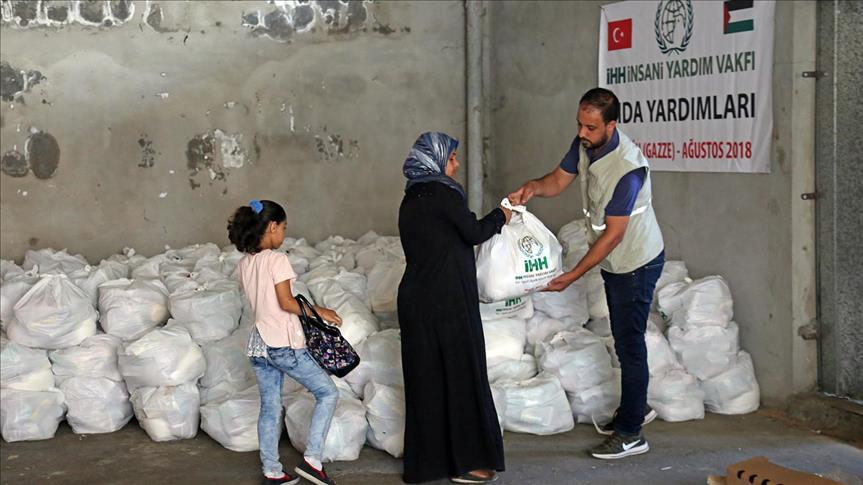 Turkish NGO distributes foods to over 8,000 in Gaza 