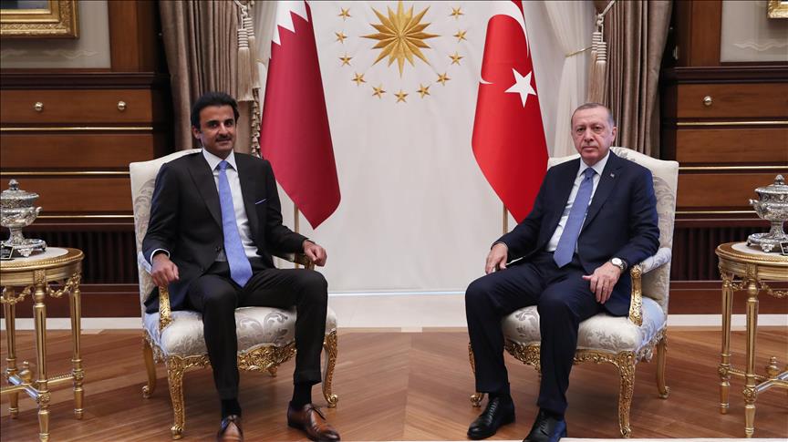 دیدار 3.5 ساعته رئیس‌جمهور ترکیه با امیر قطر در آنکارا 