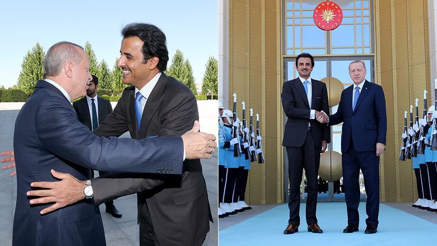 أردوغان وأمير قطر يلتقيان في أنقرة