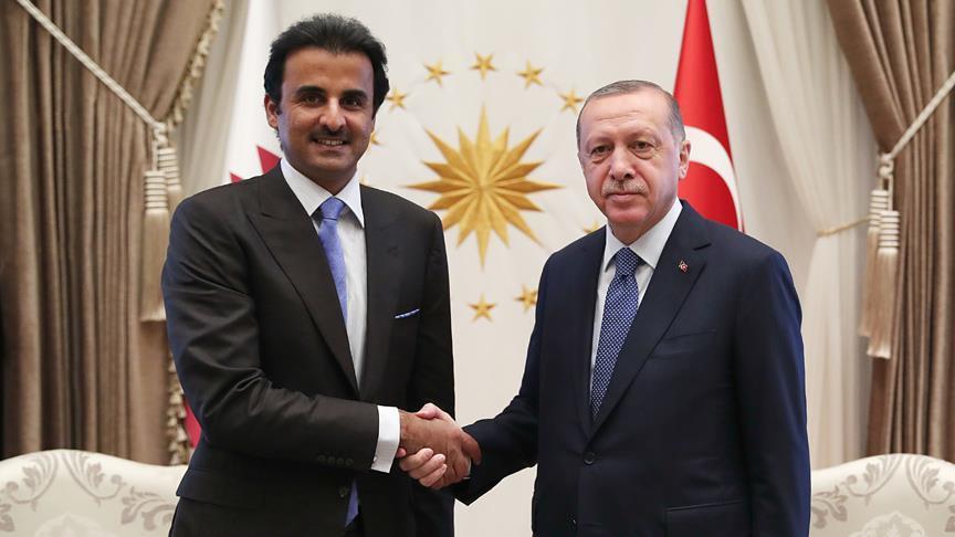 تاکید امیر قطر بر ادامه حمایت این کشور از ترکیه
