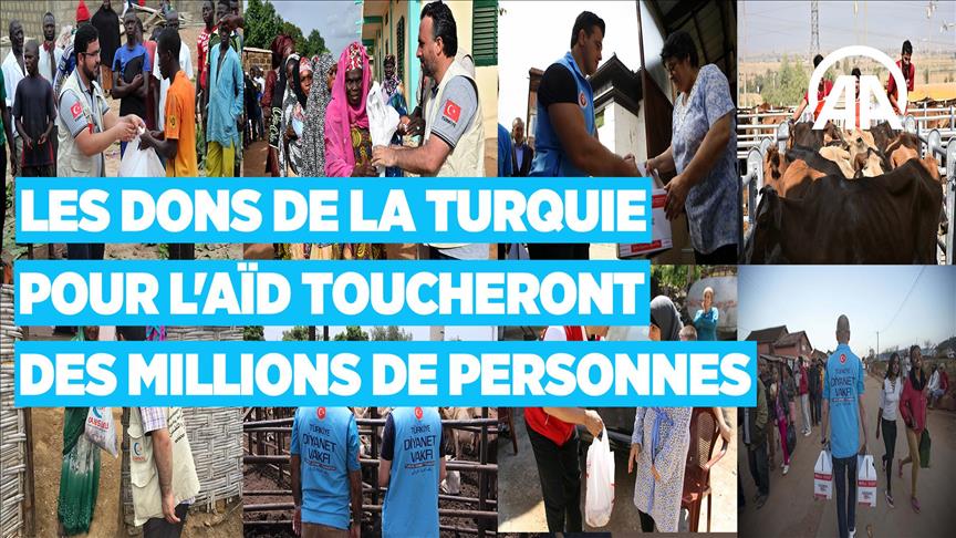 Les dons de la Turquie pour l'Aïd toucheront des millions de personnes