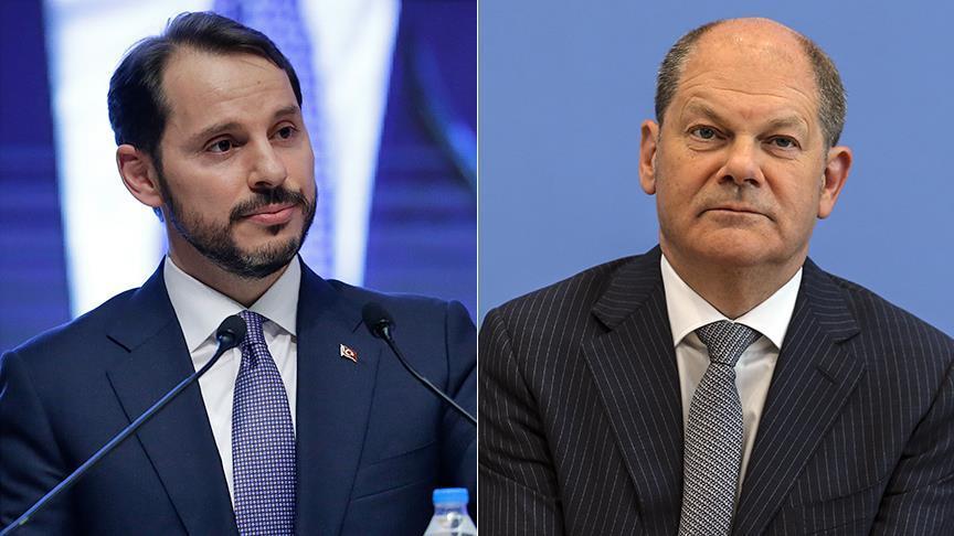 Wezîr Albayrak û Wezîr Scholz bi têlefonê axivîn