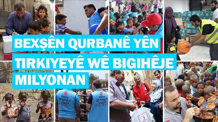 Bexşên qurbanê yên Tirkiyeyê wê bigihêje milyonan