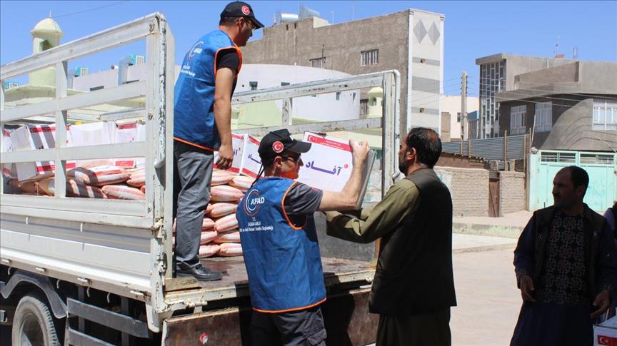 Turkish agency distributes food aid in Afghanistan