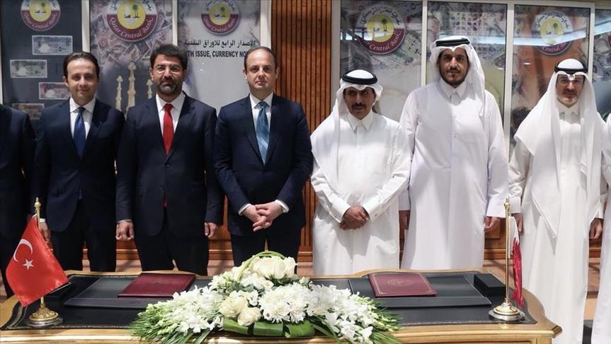 Turkish, Qatari central banks ink currency swap deal 