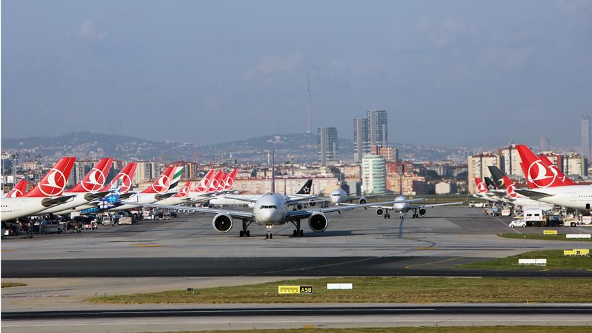 Hava yolcularının yüzde 5'i Türkiye'den taşındı