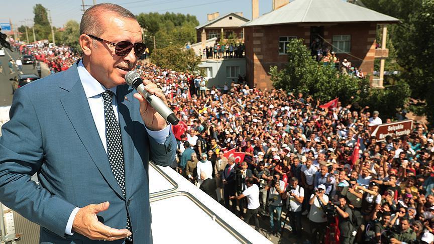 أردوغان: تركيا ستواصل السير نحو تحقيق أهدافها لأعوام 2023 و2071