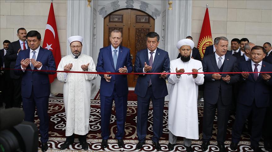 Turkish president opens mosque in Kyrgyzstan 
