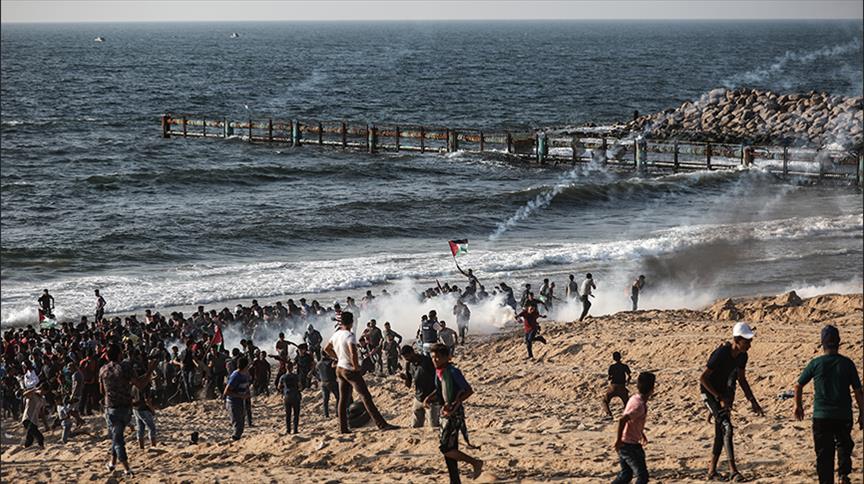 إصابة 49 فلسطينيا في اعتداء إسرائيلي قبالة شواطئ غزة