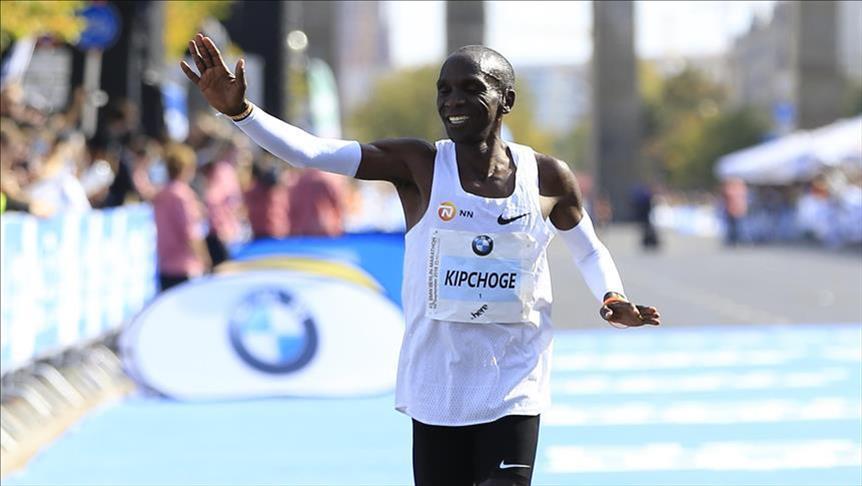 Eliud Kipchoge cetak rekor dunia di Berlin-Marathon